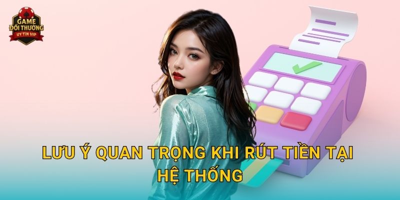 Rút tiền Game đổi thưởng siêu tốc với quy trình minh bạch 3 Lưu ý quan trọng khi rút tiền tại hệ thống